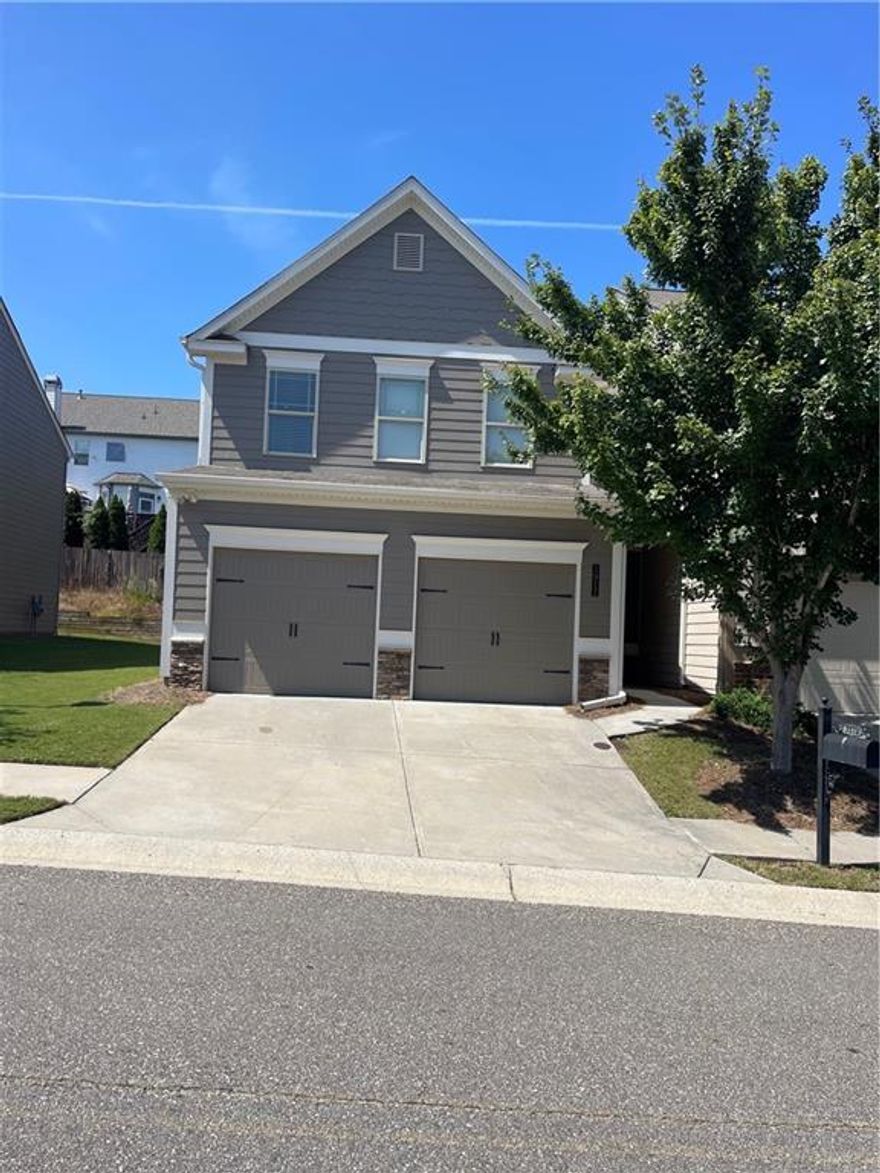 Gorgeous 3-bedroom townhome minutes from GA 400, Highway 9, restaurants, groceries, etc,  Freshly painted interior. Great location, great school district. Active Community. The Villages at Castleberry community offers a refreshing pool, well-lit tennis courts, a clubhouse, and children's playground. This sizable and roomy fabulous end unit consists of 3 bedrooms, 2.5 full baths, and a powder room. The master bedroom offers a huge walk-in closet! Upgraded tile and countertops in the master bath add the perfect touch of design. All of this added to top-notch schools. Come see this beautiful home and all it has to offer! Included in Rent: Fridge, Lawn Maintenance, and Access to Amenities. Landlord pays HOA fees, Tenant pays for all utilities.