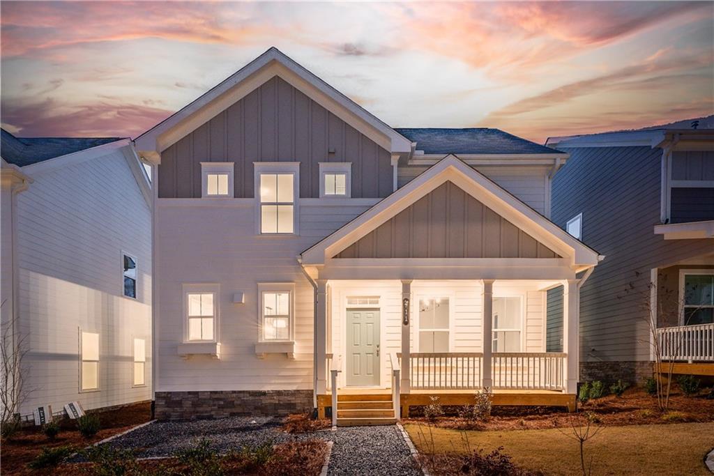 Ask about $15,000 in Builder incentives, a 5% rate buy down, 100% first time home Buyer options and other Builder contributions with preferred lenders that are offered on Lot 12, a Cheshire B plan from Southwyck Homes. This plan offers a gracious gathering and entertaining lifestyle for all. Boasting pure cottage influences from the 1920s and situated on a 6-acre tract at the northern edge of Clarkston, Parkside is an enclave of 36 intown cottages, moments from all that Decatur has to offer. Just steps from one Intown Atlanta's most prestigious parks, Milam Park offers every amenity for a matchless in-town living experience. With special attention to historical details, many homes face a central mews and are alley-fed showcasing clean facades and inviting streetscapes, with quaint front porches that add to the sense of welcome and community. The generous combined living and dining space allows you to use your inspiration to design your space for the way you live. The heart of the home is the spectacular design for the 5-star gourmet kitchen and the large island at its center. Details include soft close painted cabinetry with quartz countertops, and upscale appliance package includes a 5-burner gas cook surface, stainless hood, microwave drawer, farmhouse sink all overlooking a spacious living/dining area. Upstairs the additional media space can be used as you need - a teen retreat, media hub, home office without impacting the secondary bedrooms. The owner’s suite is spacious and includes Hers & His walk-in closets. The lavish spa-like bath has an oversized shower, double sinks and linen closet. Two secondary bedrooms include walk-in closets, and a main bath with tub/shower combination and access directly into one of the bedrooms. On site hours are Thursday/Friday 2:00-4:00 and Saturday/Sunday from 2:00-5:00.