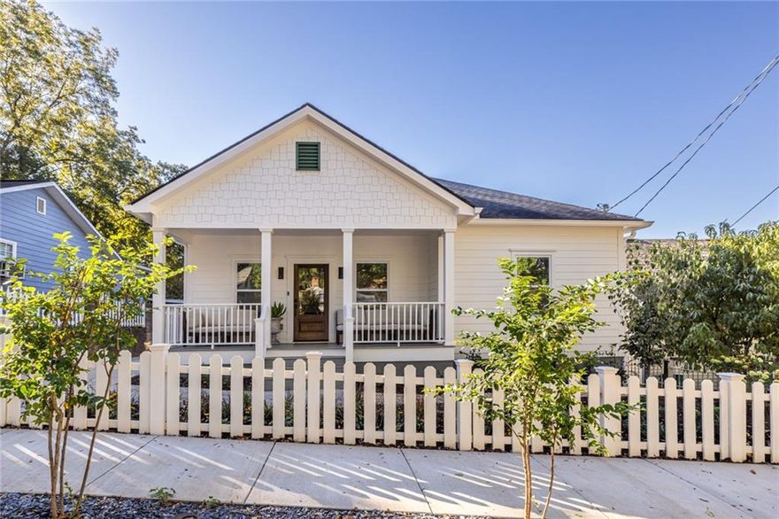 Urban Oasis in Chosewood Park! Welcome to your dream home located in one of Atlanta's hottest neighborhoods! This completely rebuilt residence boasts an impressive open floor plan designed for both relaxation and entertainment. The inviting kitchen with oversized island features modern finishes and ample space, making it the heart of the home perfect for hosting friends and family gatherings. The spacious primary bedroom provides a serene retreat, complemented by a large closet and marble bathroom. Three additional bedrooms offer plenty of space for family members or guests, all within a generous and thoughtful layout. Outdoors, the award-winning developer created the perfect urban oasis - three covered porches, a central firepit courtyard, and lush, low-maintenance landscaping.  Additionally, the home features a rare, oversized two-car carport (pre-wired for EV charging) connected to the outdoor porch and courtyard for convenient and secure parking.   The expansive, fully-fenced 200-foot deep, 1/4 acre lot provides ample room for more outdoor entertaining or an additional dwelling unit/ADU.  Located on a quiet, tree-lined street less than a mile from the Beltline Southside Trail (opening by end of 2025), and walking distance to Chosewood Park, Red's Beer Garden and much more, this home is the location in 30315.