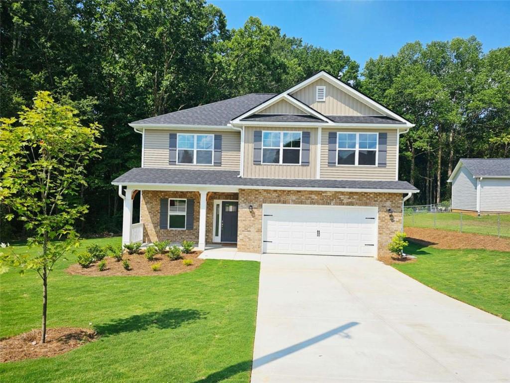 Welcome to "The Oakridge Haven" - A Spacious 4BD/2.5BA Retreat in Scarlett Place! Priced at $168 per sq ft- Imagine a home that offers comfort, style, and outdoor living, all in the heart of Scarlett Place, Bowdon, GA. This 2,307 sq. ft. two-story home blends elegance with functionality, giving you the space you need and the charm you desire. Example - Picture yourself hosting unforgettable dinners in your formal dining room, where every meal feels special. In the mornings, sip coffee on your covered front porch, enjoying the peaceful ambiance of your neighborhood. Out back, your spacious 10x14 rear deck becomes the perfect spot for grilling, entertaining, or simply unwinding in the fresh air. Teach - Designed with an open-concept layout, this home ensures seamless flow between the kitchen, dining, and living areas, making it ideal for both gatherings and quiet moments. A large storage closet provides extra space to keep your home organized and clutter-free. Own - With no HOA, USDA loan eligibility, and only $1,000 in earnest money, this is a rare opportunity to own a beautifully designed home in Scarlett Place. Don't wait-schedule your private tour today and make "The Oakridge Haven" yours!