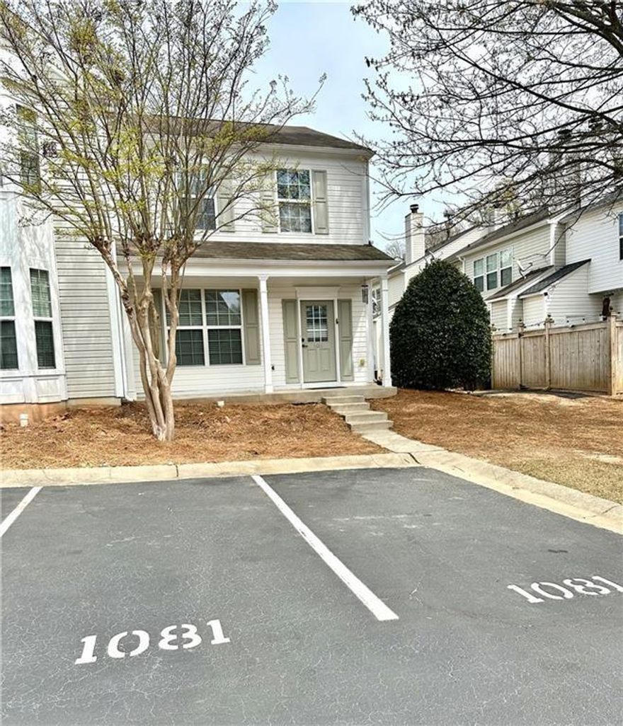 This charming end unit in a fantastic Alpharetta location is just waiting for you! With 2 cozy bedrooms and 2.5 bathrooms, this townhome is truly move-in ready. The main level boasts an inviting open floor plan that's ideal for entertaining. You'll enjoy cooking in the kitchen, complete with stainless steel appliances and a lovely backsplash that overlooks the family room. Upstairs, you'll find two spacious bedrooms, each featuring its own private bathroom with a convenient tub/shower combo. Plus, the laundry area is conveniently located upstairs, making chores a breeze! Imagine spending time outside- whether it's grilling on the back patio or unwinding on the front porch, you'll have the best of both worlds. The community offers great amenities, including a pool, playground, and a fenced dog park for your furry friends. Don't wait to call; apply today because this delightful home won't last long!