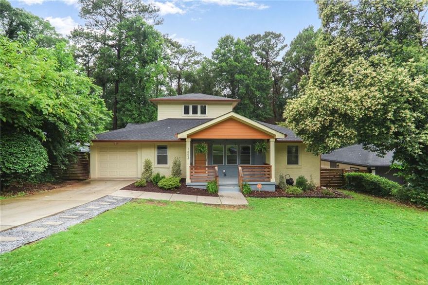 Welcome home to this renovated beauty complete with a hard to find GARAGE!!! The covered front porch welcomes you into the open and flexible floor plan. Once inside you’ll see that no detail has been overlooked! The kitchen is a true chef’s dream! Featuring extended cabinetry and quartz counter tops, nine foot
island, stainless steel appliances, gas range, industrial hood, wine refrigerator, walk-in pantry, and more! The main level is home to the spacious primary bedroom suite complete with a French door that opens onto a private deck, huge walk-in closet, and spa-style bathroom. Also on the main floor you’ll find a separate dining room, fireside living room, two secondary bedrooms, a renovated full bathroom, laundry room, and plenty of additional closet space. Follow the stairs up to the enormous second floor bonus room which can serve many purposes, no matter what your needs are! Home office …done! Home gym…done! Game room…done! The backyard is level and fenced, the perfect spot for pets, relaxing, or entertaining… there is even room for a pool! Conveniently located close to East Atlanta Village, Kirkwood, Oakhurst, Decatur—and all major highways!