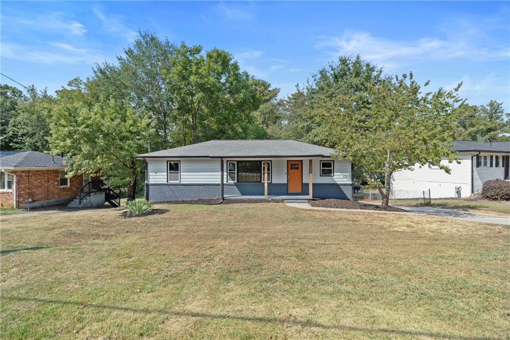 Welcome home to this beautifully updated 4-bedroom, 3-bath ranch, perfectly situated near Smyrna with quick access to shopping, dining, and major highways. From the moment you arrive, you’ll notice the spacious driveway that provides plenty of parking for family and guests. Inside, this home has been thoughtfully renovated with new flooring and fresh interior paint, creating a light and welcoming atmosphere throughout. The open layout flows easily between the living spaces, making it ideal for both everyday living and entertaining. The kitchen and bathrooms have been refreshed, and the home boasts a rare 3 full baths—a feature that sets it apart in the neighborhood. All major systems have been addressed, including updated plumbing, updated electrical, and a brand-new roof, giving you peace of mind for years to come. Downstairs, the basement includes a full waterproofing system, ensuring the space stays dry and ready for storage, hobbies, or future expansion. Out back, enjoy a large, private backyard perfect for outdoor activities, along with a spacious back deck that’s ideal for grilling, gatherings, or simply relaxing at the end of the day. With its blend of modern updates, functional layout, and unbeatable location, this Marietta ranch is move-in ready and waiting for its next chapter.