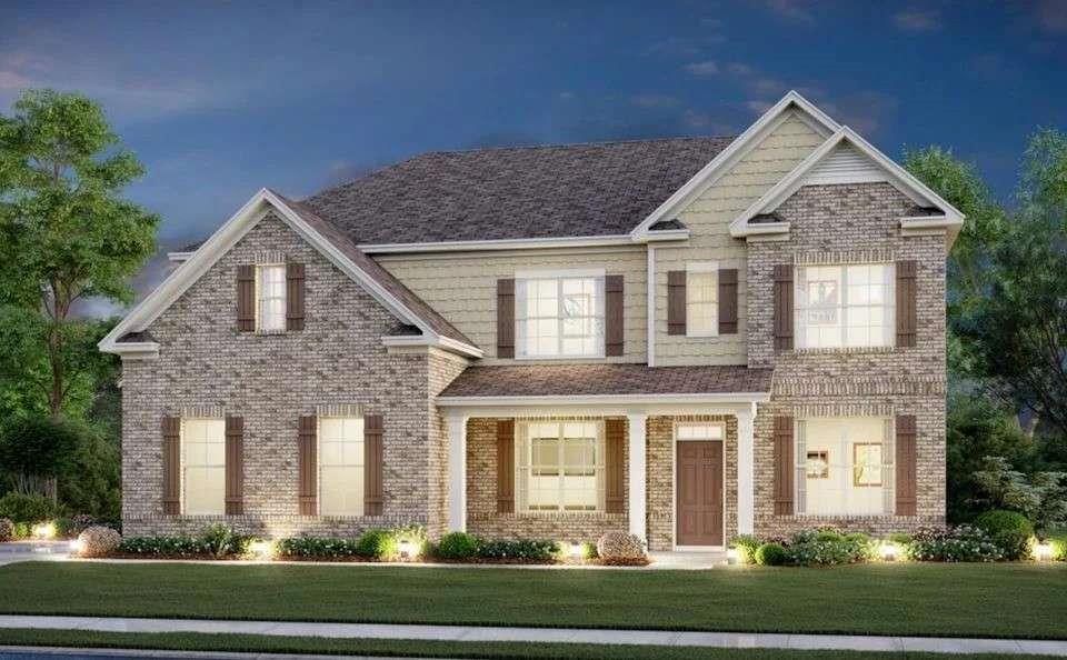 Welcome to the Sequoia at Oakhurst Manor, a luxurious two-story plan showcasing an abundance of smartly designed living space. As you enter from the charming front porch, you'll find a long foyer leading to a private study, a wide-open great room with direct access to the patio and a well-appointed kitchen-boasting a generous walk-in pantry, a charming breakfast nook and an adjoining formal dining room. Completing the main level is a sizable secondary bedroom with a private entrance, a full hall bath and a pocket office. You'll also appreciate the functional valet entry off the garage. As you head upstairs, there are three secondary bedrooms-one with its own walk-in closet and attached full bath-plus two secondary bedrooms sharing a Jack-and-Jill bathroom, a spacious loft and a convenient laundry room. The lavish primary suite is accentuated by a roomy walk-in closet and a deluxe bath with dual sinks, a benched shower and a tub.