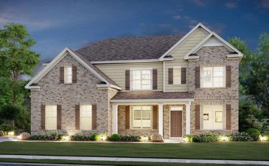 Welcome to the Sequoia at Oakhurst Manor, a luxurious two-story plan showcasing an abundance of smartly designed living space. As you enter from the charming front porch, you'll find a long foyer leading to a private study, a wide-open great room with direct access to the patio and a well-appointed kitchen-boasting a generous walk-in pantry, a charming breakfast nook and an adjoining formal dining room. Completing the main level is a sizable secondary bedroom with a private entrance, a full hall bath and a pocket office. You'll also appreciate the functional valet entry off the garage. As you head upstairs, there are three secondary bedrooms-one with its own walk-in closet and attached full bath-plus two secondary bedrooms sharing a Jack-and-Jill bathroom, a spacious loft and a convenient laundry room. The lavish primary suite is accentuated by a roomy walk-in closet and a deluxe bath with dual sinks, a benched shower and a tub.