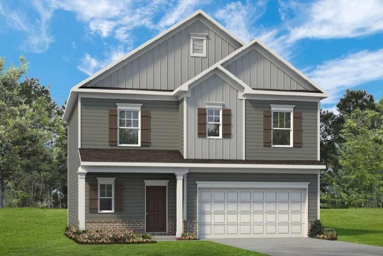 Move in Ready November 2025! The Benson II plan on an Enhanced UNFINISHED BASEMENT in Kingston Park by Smith Douglas Homes. A wide, light-filled entry welcomes you into the Benson II and leads to a connected living-dining-kitchen floorplan that spans the entire width of the home. Its well-designed kitchen maximizes efficiency with a countertop workspace, a center island with a sink. Modern linear fireplace in the family room creates an inviting space. From the kitchen a large 20x6 deck offers plenty of outdoor entertainment space for enjoying your new yard. Throughout the main floor upgraded vinyl plank flooring has been added. Upstairs, you'll find the primary ensuite with a spacious closet, garden tub and separate shower, three additional bedrooms, a shared hall bath and a conveniently located laundry room.. The unfinished basement offers endless possibilities to suit your lifestyle. Photos are representative of plan not of actual home being built. Seller incentives with the use of preferred lender.