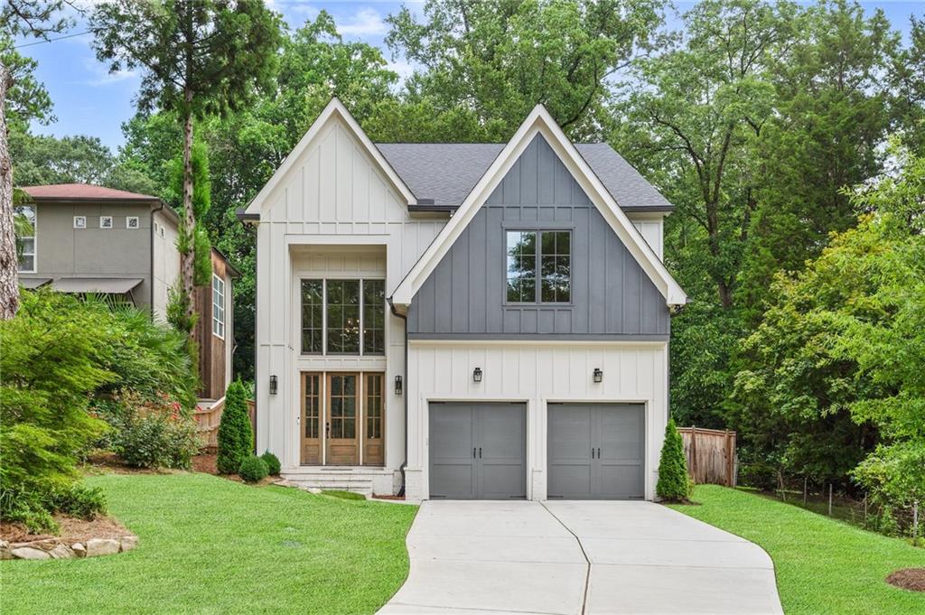 Tucked into the heart of Brookhaven Fields, this 5-bedroom, 4-bathroom home offers comfort, function, and style in one of the city’s most sought-after neighborhoods. From the moment you enter the two-story foyer, you’ll notice the warm hardwoods that flow throughout the main level, setting the tone for a welcoming and versatile floor plan. The bright white kitchen is the heart of the home, featuring custom cabinetry, high-end appliances, a gas cooktop, double ovens, a generous island, and a sunlit breakfast area. With open views to the family room—complete with a fireplace, built-in shelving, and oversized windows—it’s the perfect space to gather and unwind. A separate dining room, built-in bar, mudroom, and a main-level bedroom (ideal for guests or a home office) add to the thoughtful layout. Upstairs, the oversized owner’s suite is a true retreat with hardwood flooring, a spa-style bath with soaking tub, glass-enclosed shower, dual vanities, and a walk-in closet. Three additional bedrooms complete the upper level—two sharing a Jack-and-Jill bath, and one with a private en-suite. The upstairs laundry room adds convenience where it matters most. Step outside to enjoy the covered back patio with a cozy fireplace and room to relax, all surrounded by a beautifully landscaped yard. Just a short stroll to the new Parkside on Dresden development—this home truly delivers on location and lifestyle.