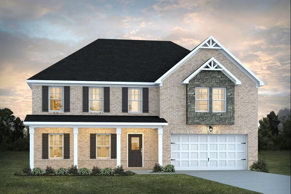 The Mira II built by Dream Finders Homes will be built on a BASEMENT Homesite and will offer a 3rd Car Garage, in addition to not one, but TWO primary suites - one upstairs and one downstairs. The kitchen includes a large prep island with seating, a walk-in pantry, and dining area. The downstairs primary suite features a full bath and spacious walk-in closet with convenient washer & dryer hookups. Upstairs you'll find a loft area, bedroom #3 and #4 with a shared full bathroom, and the upstairs luxurious primary suite and bathroom. An additional laundry area is also located upstairs. ***Stock Photos***