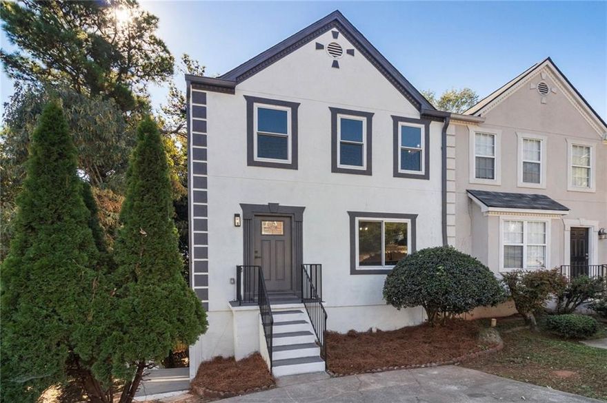 Stunningly renovated 4 bed/2.5 bath townhome with full basement featuring brand new Luxury Vinyl Plank flooring, brand new HVAC, new interior and exterior paint, new lighting and plumbing fixtures everywhere, new granite countertops in kitchen and bathrooms, and new stainless-steel appliances. Large living room offers fireplace, two French doors to the deck that allow in lots of natural lighting, and views to the kitchen. Large kitchen offers plenty of cabinet and countertop space, new granite, new stainless steel appliances, pantry, and eat in kitchen area. Large Master bedroom offers big windows allow in lots of natural lighting and En-suite with double vanity, low flow toilet, and tub/shower combo. Two secondary bedrooms upstairs and secondary bathroom with large vanity, low flow toilet, and tub/shower combo. Full finished basement offers the fourth bedroom and bonus room/recreation room/den. Out back the two story decks overlook the fenced in backyard waiting for your personal touches.