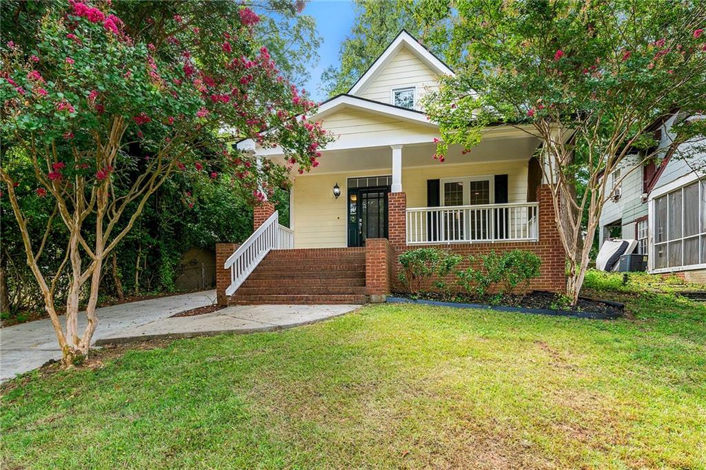 Charming 3 bedroom/3 bath bungalow in sought-after Jefferson Park with modern updates. Enjoy a welcoming front porch, open floor plan with hardwoods, renovated kitchen and baths, newer windows, and a cozy flip-the-switch fireplace. A versatile loft/flex space, storage shed, and spacious backyard with fire pit provide plenty of space to entertain family and friends! Conveniently located near shopping, dining, parks, just minutes from Woodward Academy, Hartsfield-Jackson Airport, Downtown, Midtown, and Georgia State. Property is NOT vacant, showing with appointment only.