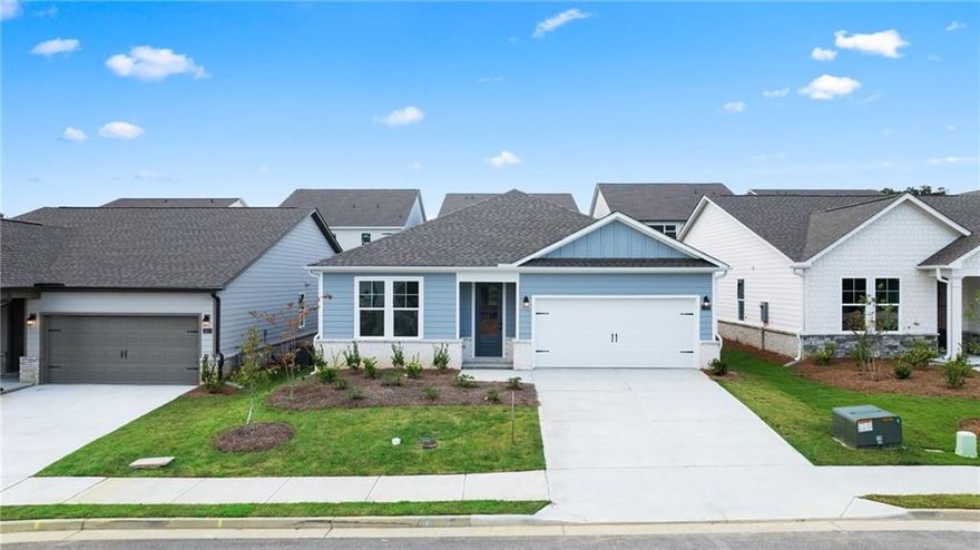 Move-in ready 3BR/2BA Daphne C home in gated Kelly Preserve featuring 2,009 sq ft of modern elegance! This stunning ranch showcases an open-concept design with quartz countertops, striking onyx backsplash, and a beautiful gray accent kitchen island complemented by crisp white cabinets. The gourmet kitchen boasts stainless steel slide-in range and elegant pendant lighting over the island.

The spacious primary suite offers a luxurious zero-entry shower with bench and frameless shower door, plus generous closet space and ceiling fan. Additional highlights include a versatile flex space - perfect for a home office or craft/hobby room, abundant natural light throughout the open living room and kitchen area, plus a 2-car garage.

Kelly Preserve offers resort-style amenities including a stunning pool and clubhouse, nature reserve, fire pit area, and professional lawn care included. This gated community features sidewalks throughout and convenient proximity to Piedmont Eastside Medical Center.

 
Schedule a visit today during these convenient visiting hours: Visiting Hours: Mon., Tues., Thurs., Fri., Sat. - 10am - 6pm; Wed and Sun - 1pm- 6pm