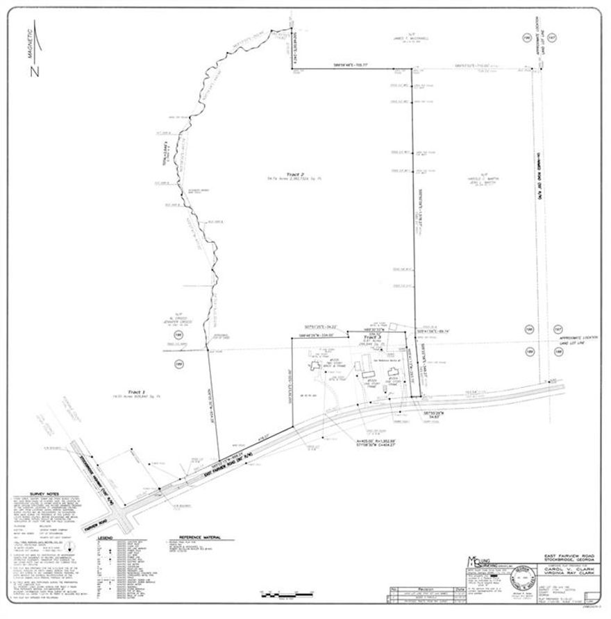 Property consists of 3 tracts: 4, 54.65, and 14 acres. It is currently zoned AR. Has potential Commercial frontage on Hwy 155 and East Fairview Rd to be re-zoned for a mixed use community of Residential and Commercial use. It's in Rockdale County minutes from Stockbridge, GA in Henry County. Property has flat and gentle rolling terrain, with great options for many uses!