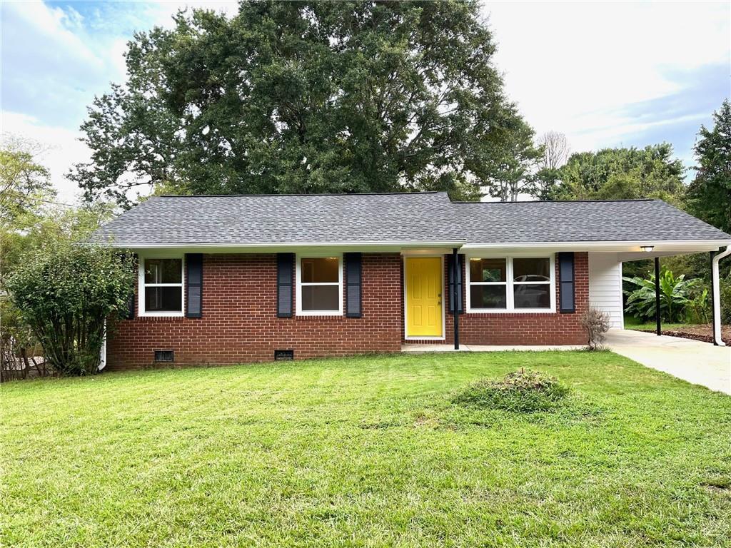 Newly renovated 3 bedroom, 1 bathroom bungalow with a host of updates. This home features a new roof, fresh interior and exterior paint, hardwood floors throughout, and a fully updated bathroom with a new vanity, toilet, and flooring. The kitchen is being refreshed with brand new appliances, new countertops, backsplash, new lower cabinets, and updated upper cabinet doors. This full-brick home sits on a large lot in a great location with a peaceful yard. Easy access to Cobb Parkway, Bells Ferry Road, and I-75. Close to Hwy, KSU, Town Center Mall, Downtown Marietta. The upper cabinet doors will be installed in late August to early September. No pets are preferred. Please call for approval before applying.