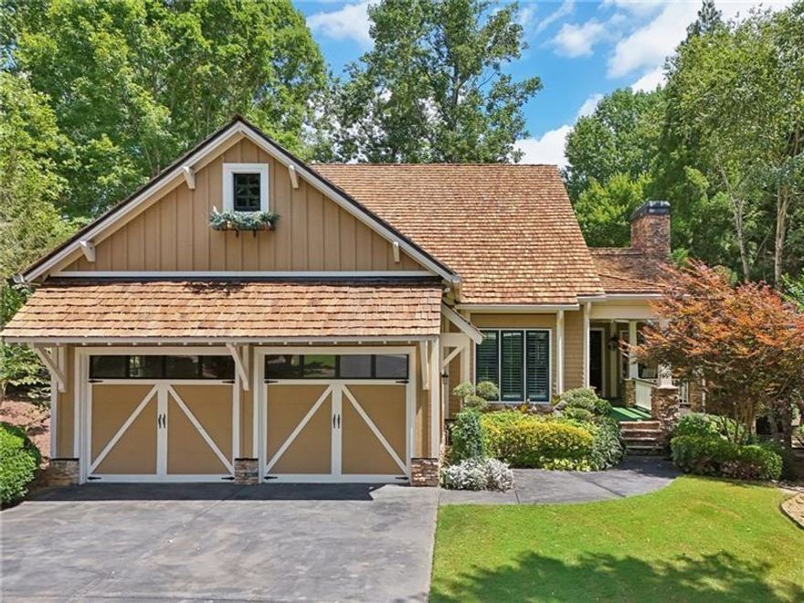 Welcome home to this charming Craftsman-style home in the coveted Chestatee Golf and Lake community! 
Nestled at the end of the long driveway, this elegant home has breathtaking views of the golf course.  A large front
porch welcomes you into the living room with a stunning fireplace and built in bookcases on both sides.  French doors
open to your covered porch where you can enjoy your morning coffee overlooking the 14th fairway.  The separate dining room features a butler's pantry and will seat up to 12 with ease.  Beautiful cabinetry and a large kitchen island with new cooktop is open to the breakfast area and living room with cathedral ceiling.  A walk-in pantry gives you all the space you need and a double oven makes it easy for those large family dinners. The oversized master suite has a sitting room with fabulous views as well and boasts his and hers separate closets.  The newly renovated master bath
has separate vanities, a jacuzzi tub and a tiled shower with frameless glass.  The laundry room is conveniently located down the hall with cabinetry and large sink.  Upstairs you'll find a huge bonus/bedroom with full bath and an adjoining flex room with endless possibilities.  The open stair case leads you to a terrace level family room overlooking the fairway and open to the bar, complete with a dishwasher and wine cooler. 2 more guest bedrooms with a Jack and Jill bath gives your family and friends all the privacy and space they need.  Tons of storage complete the lower level.  Most windows have been replaced as well as all of the HVAC units and water heater.  Don't miss this opportunity to live in the best kept secret in all of N. Georgia!  Chestatee has an abundance of amenities, activities and clubs.  A Jr. Olympic sized swimming pool with splashpad, 3 level lodge, a lakeside pavilion, 3 sets of tennis courts, basketball, pickleball, bocce, hiking, boating, golfing and social clubs galore!  Close to shopping, restaurants, a slew of wineries and the beautiful N. Georgia mountains.