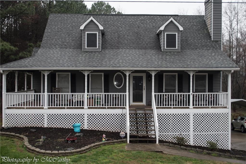 This charming home has had lots of value added upgrades in the recent past. 45 Trees have been removed to make the entire 1 acre lot usable land, New larger gutters on the front of the home, New AC unit in 2012, Basement finished with 2 rooms plus full bath, Heat barrier added to attic space, Upgraded lighting fixtures in the Kitchen using LED bulbs, the back deck was rebuilt with new lumber in 2015 and is in great structural shape. 2 large dog pens are located in the backyard both with water accessible plus a 12x16 outbuilding/shed with electricity and water.