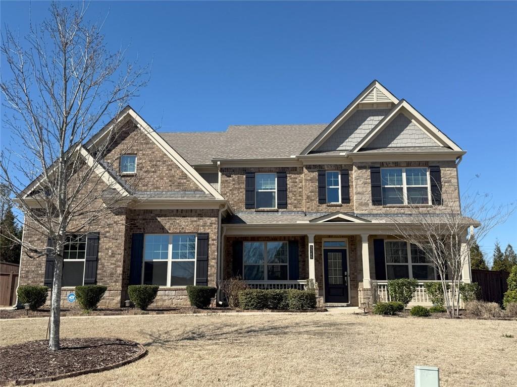 Available March 10. Plenty of room in this 5BR/4BA/2Car Garage Executive cul-de-sac Cumming home in sought after swim/tennis Chatsworth Manor Community. One of the largest, sunniest, private, level fenced backyards in the neighborhood great for outdoor activities like cookouts, gardening, & get togethers with family & friends. Stunning interior features hardwood floors on main level, tasteful millwork, wrought iron railings and many other notable accents. Eat in kitchen boasts walk in pantry, Stainless steel appliances, large island breakfast bar, granite counters, loads of cabinet space, breakfast area w/ view to bright, soaring 2 story fireside living room w/built in shelves/cabinets. Formal living room, dining room guest bedroom with en suite bath included on the main level. Relax and enjoy the sunny backyard view in the large tiled sunroom w/lighted fan and beadboard ceiling. Upstairs on 2nd level features oversized master bedroom w/double tray ceiling and ensuite tiled bath with double vanity, separate garden tub/shower and large walk in closet. Laundry room conveniently located in hall next to master with secondary access from master BR. Another bedroom with ensuite bath & 2 more ample sized bedrooms with Jack/Jill bath completes the upper level. Walk to Midway Park & the public library. Just minutes from GA 400N, Vickery Village, Fowler Recreation Park, Big Creek Greenway & many other shopping, dining, parks & recreation areas. Small dog may be allowed on a case by case basis w/non-refundable pet fee. NO SMOKERS PLEASE! Minimum 680 credit score or higher and minimum 3x monthly rent in gross monthly income required to qualify to lease this home. Home will be cleaned & then leased "AS-IS".
Below is just standard safety language for all of our marketing: Visitor acknowledges that in any house in yard there may be conditions that could injure a visitor if the visitor is not careful. Visitor agrees on behalf of visitor, and all minors accompanying visitor to 1. Use caution when viewing the property 2. Carefully watch where visitor is walking. 3. Hold onto handrails on stairs at all times 4. Have children walk with you and be under your control. 5. Do not climb on anything and 6. Avoid any obviously hazardous behavior or condition. We want you to be safe.