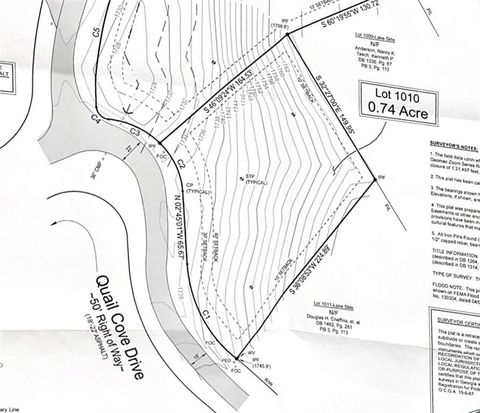 Vacant Land For Sale - Quail Cove Drive<br/> Jasper, GA 30143