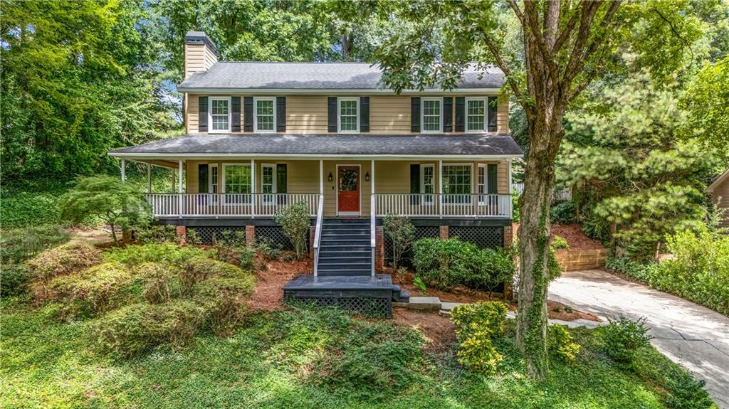 Welcome to this East Cobb gem, where a charming wrap-around front porch and a covered screened rear porch set the stage for true Southern living. Perfectly situated in a sought-after swim and tennis community with top-rated schools including Garrison Mill, Mabry, and Lassiter, this home blends comfort, style, and convenience.
Inside, the spacious floor plan offers flexible formal and casual living areas, ideal for entertaining, working from home, or everyday family life. The beautifully updated kitchen features abundant cabinetry, granite countertops, stainless steel appliances, and a sunny eat-in area overlooking the deck, screened porch, and terraced backyard, creating the perfect setting for relaxation, gardening, or outdoor gatherings.
Upstairs, generously sized bedrooms feature great closets, brand-new carpet, and an updated hall bath. The oversized primary suite is a true retreat with a cozy fireplace, dual walk-in closets, and a renovated spa-like bath with separate vanities.
The finished basement adds versatile living space with a bonus room featuring built-ins, along with a workroom in the garage for hobbies and projects.
The neighborhood offers a pool, playground, and tennis courts, providing all the amenities without the upkeep. Convenient to downtown Roswell with the benefit of Cobb County taxes, this home truly has it all.