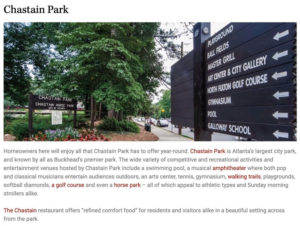 Chastain Park - Residential