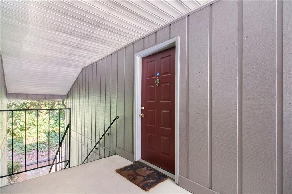 This one bedroom condo is the perfect solution for affordable living in a nice, safe friendly gated community. Convenient to I-85 for easy commuting downtown or North. Construction is underway for an exciting gathering area and a pickleball court. Newer HVAC and water heater. Carpet is okay however new flooring may be preferred by the buyer. Sold As-Is.