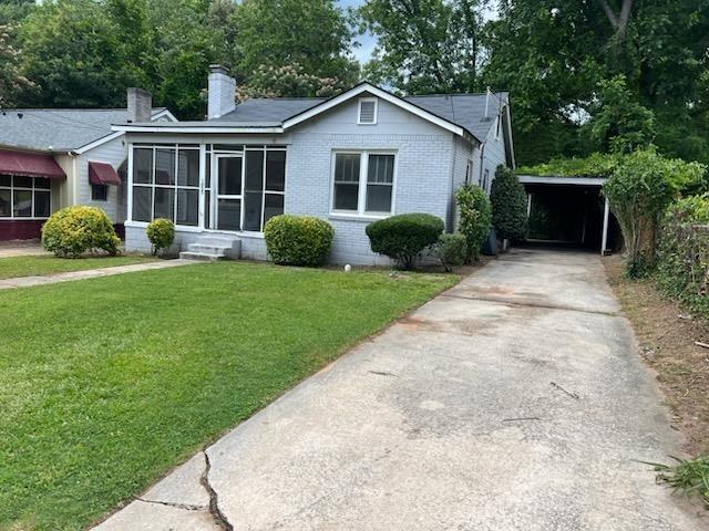 Great first time home in Historic College Park. Walking distance from downtown College Park, with its shops, restaurants and Marta. This is a Nice Bungalow with three bedrooms, one full bath and a loft. The kitchen is complete with stove, microwave and refrigerator. The icing on the cake is a working fireplace and walking distance to a quiet neighborhood park and Woodward Academy. Great Access to the Atlanta Airport by Automobile and by Marta Train System.