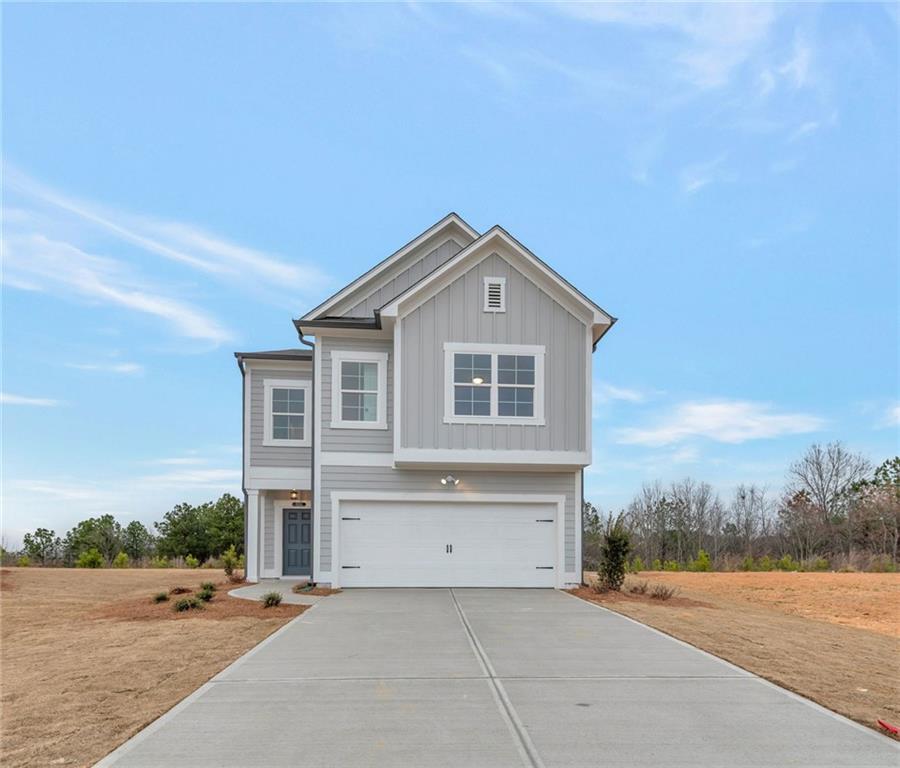 The beautiful two-story home is currently under construction