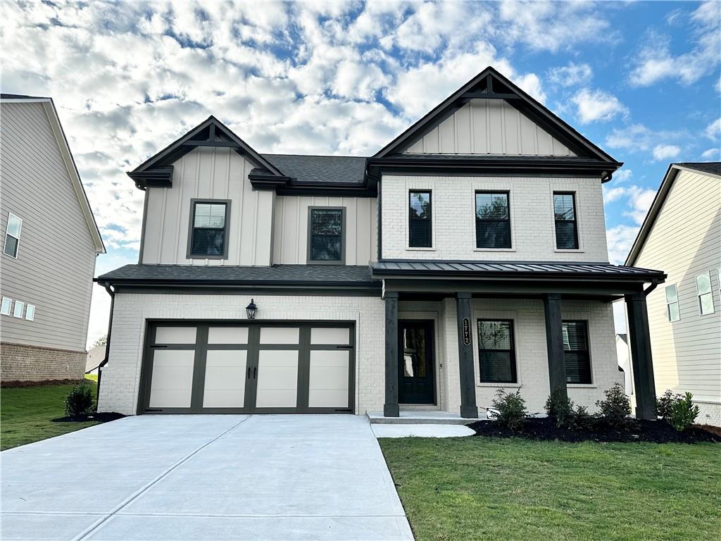 Brand NEW CONSTRUCTION in a beautiful community with swimming pool and walking trails. 2- story single family residence, 4 Bedrooms 3 bathrooms with huge loft area upstairs. Guest Suite with full bathroom on main floor. The Great Room opens to Breakfast and Kitchen.Beautiful kitchen with granite countertop and open layout with view of dining and living room.The kitchen has an island with bar stool seating & walk-in pantry. Mud room off garage entrance. Covered front and back patio, nice backyard. Move in ready!