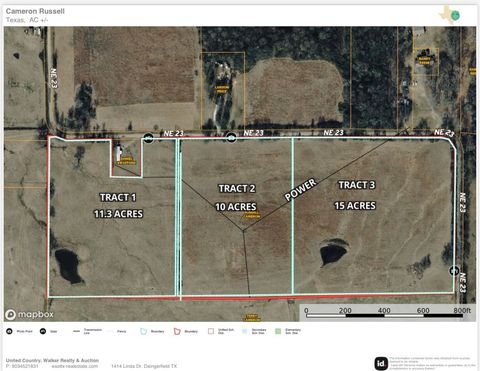 Vacant Land For Sale - 3950 Cr 3365<br/> Titus County, Cookville, TX 75558