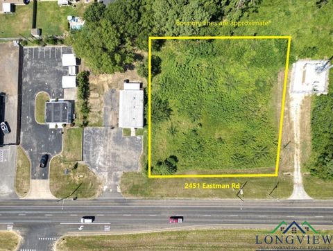 Vacant Land For Sale - 2451 N Eastman Rd<br/> Gregg County, Longview, TX 75605