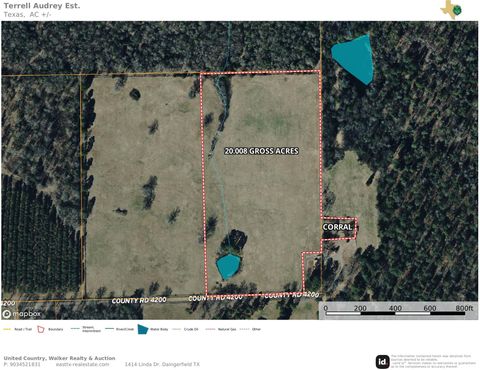 Vacant Land For Sale - 983 County Road 4200<br/> Daingerfield, TX 75638