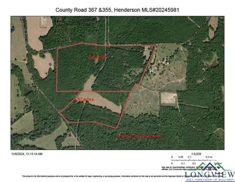 Homes For Sale - TBD County Road 367 & 355<br/> Rusk County, Henderson, TX 75652