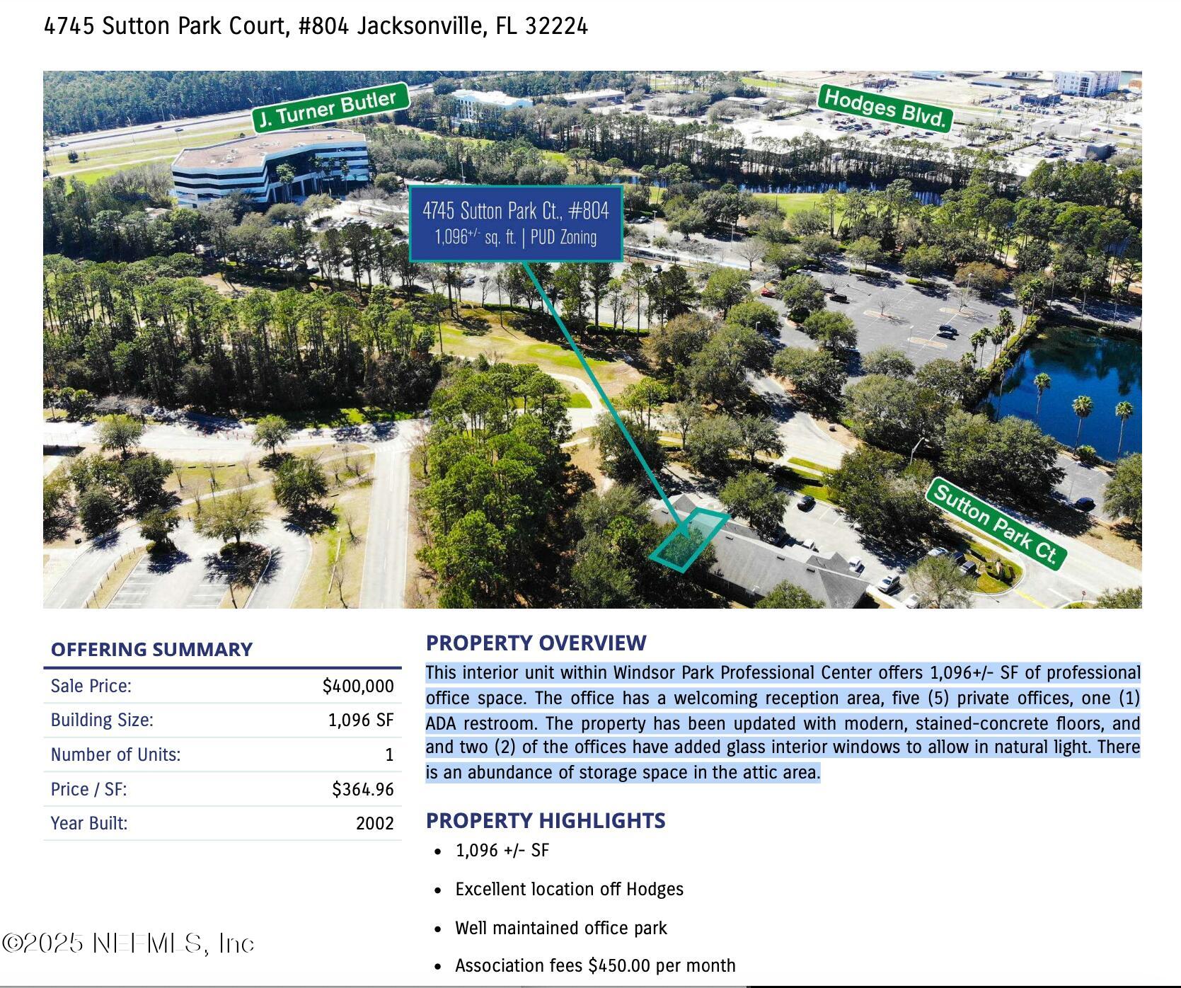 4745 SUTTON PARK Court 804