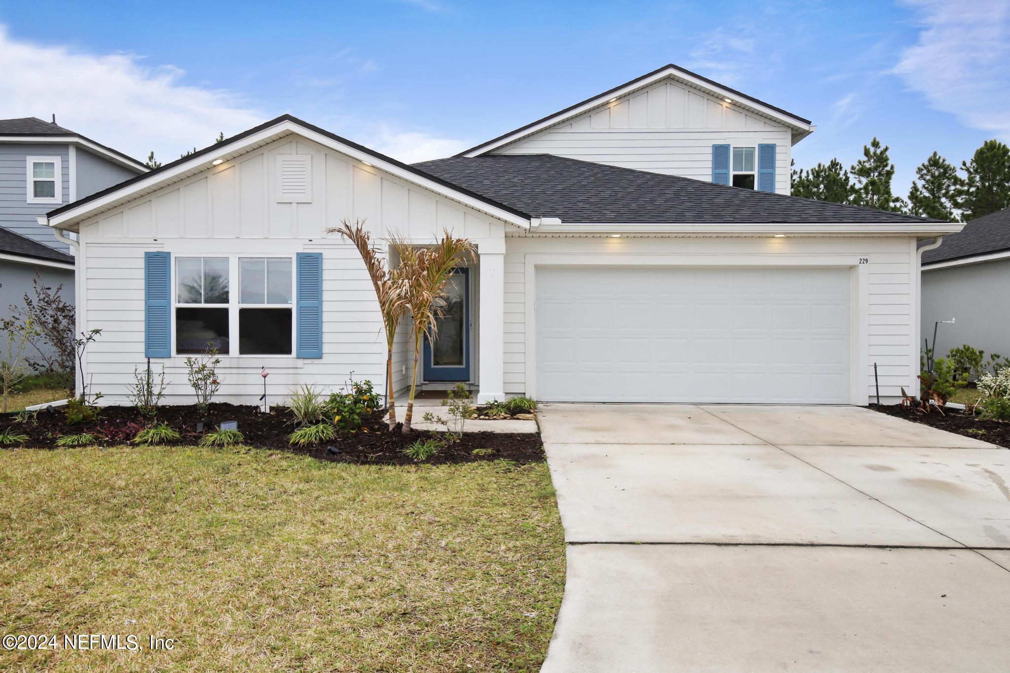 St Augustine, FL home for sale located at 229 Meadow Ridge Drive, St Augustine, FL 32092