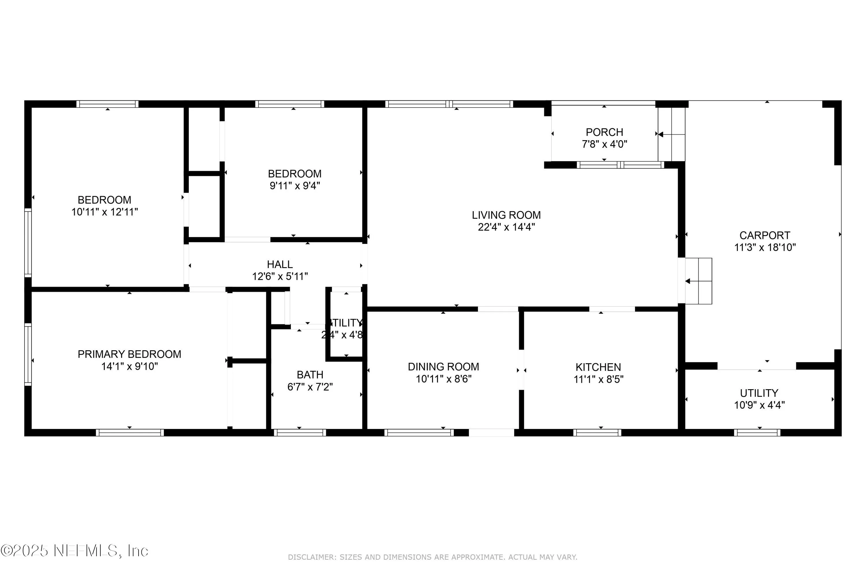 Jacksonville, Florida 32216, United States, 3 Bedrooms Bedrooms, ,1 BathroomBathrooms,Residential,Active,173262