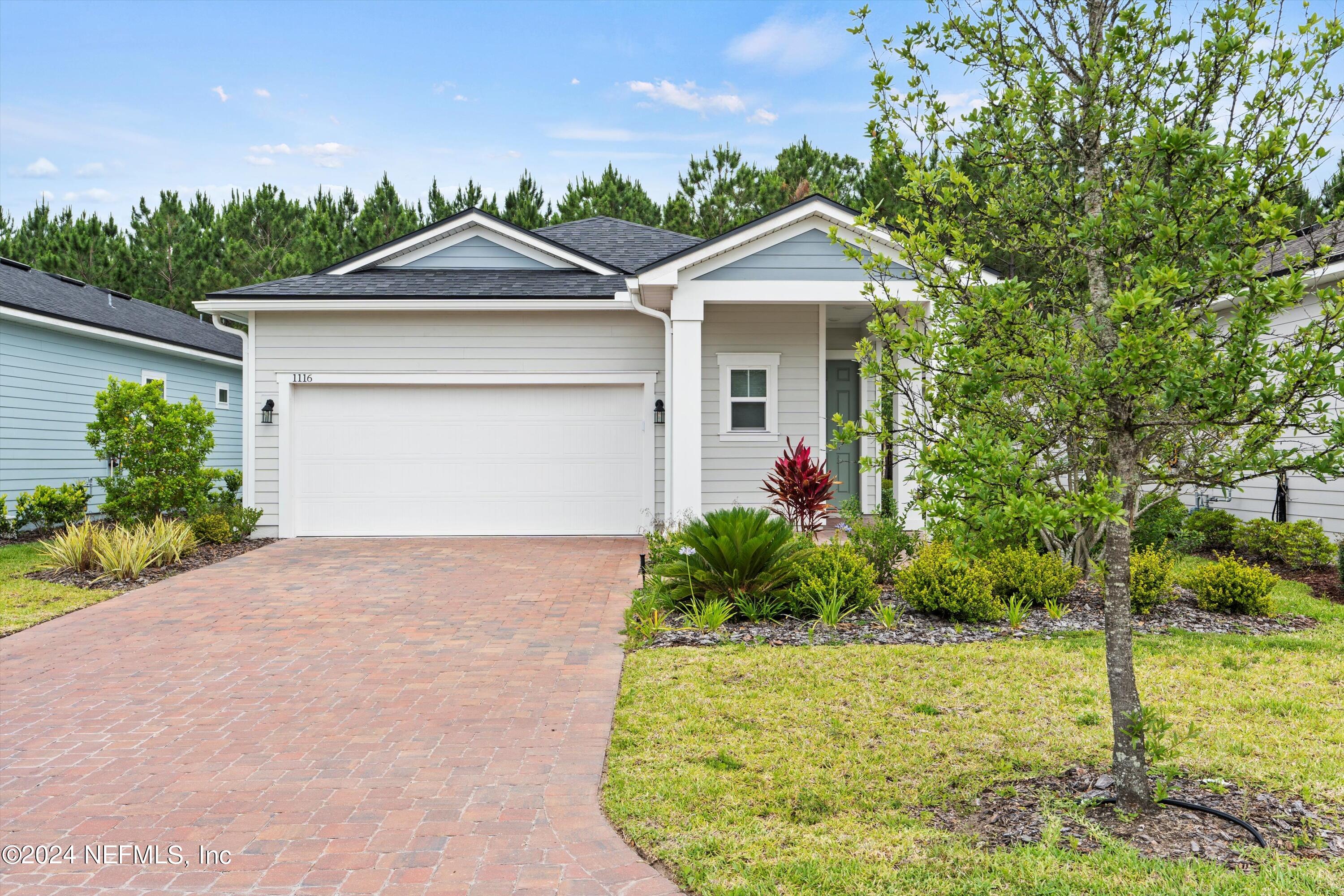 St Augustine, FL home for sale located at 1116 Rustic Mill Drive, St Augustine, FL 32092