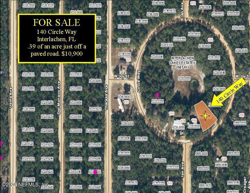 Interlachen, FL home for sale located at 140 CIRCLE Way, Interlachen, FL 32148