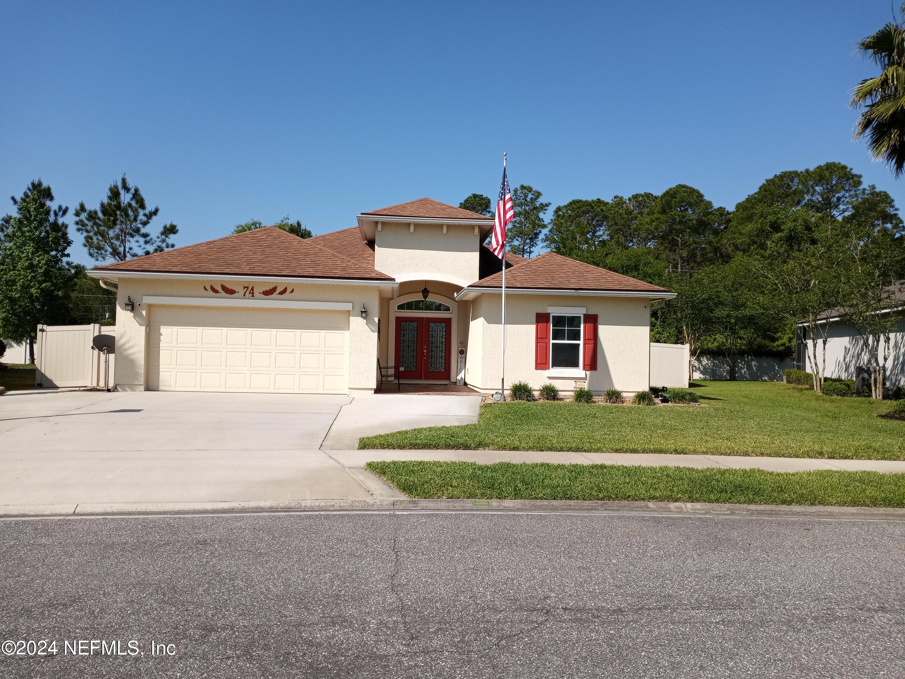 St Augustine, FL home for sale located at 74 Wild Egret Lane, St Augustine, FL 32086