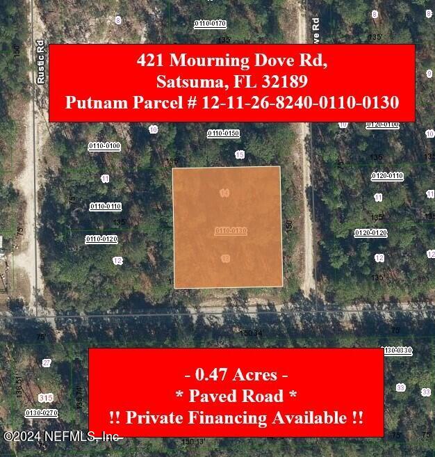 Satsuma, FL home for sale located at 421 Mourning Dove Road, Satsuma, FL 32189