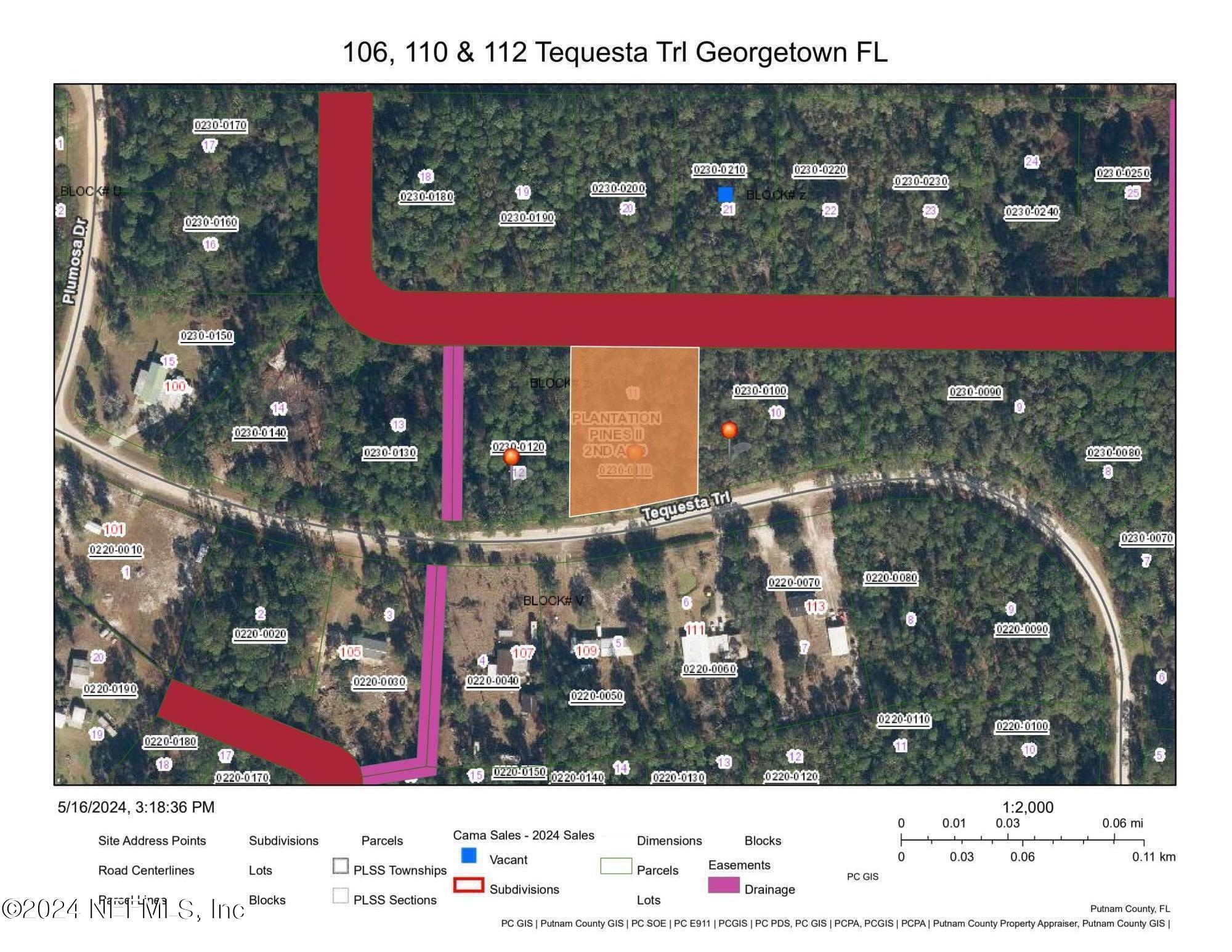 Georgetown, FL home for sale located at 110 Tequesta Trail, Georgetown, FL 32139