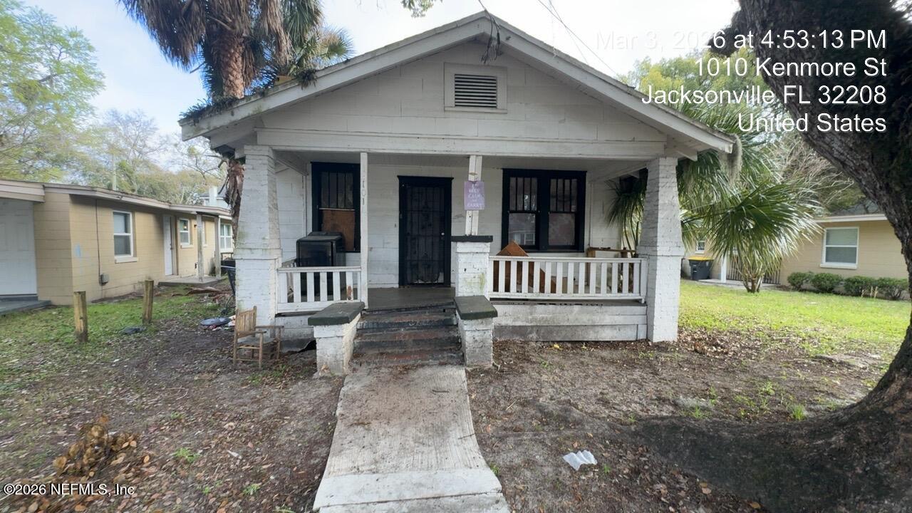 front of the home